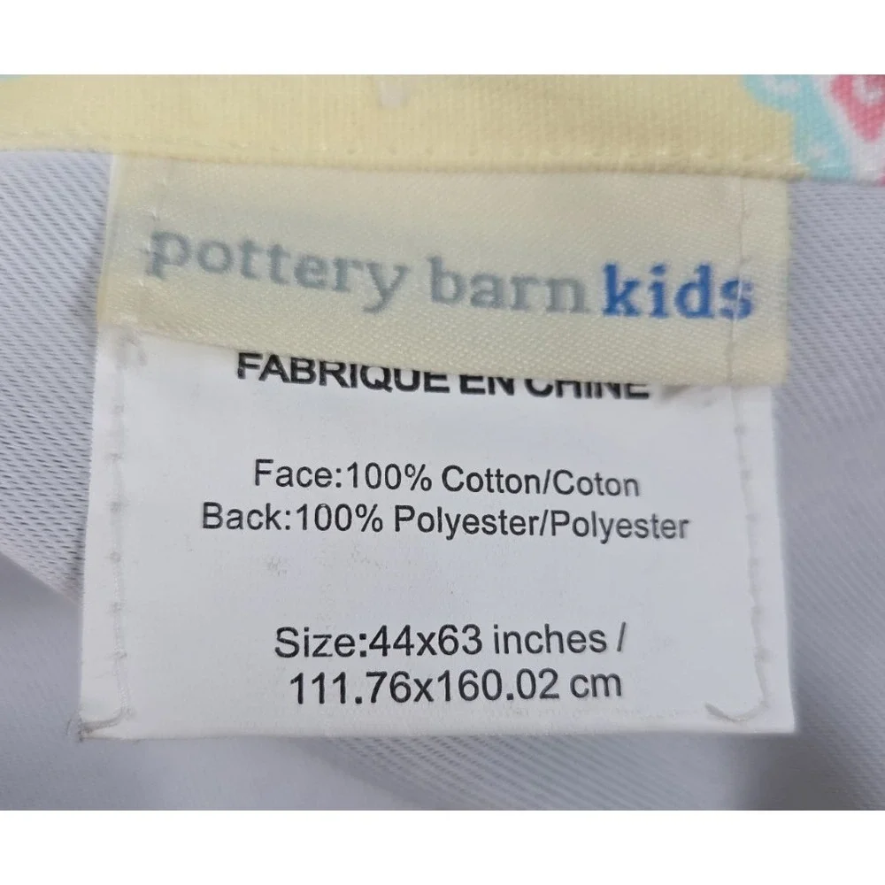 Pottery Barn Kids Claudia Medallion Blackout Curtain Drape Set 44x63 Yellow
